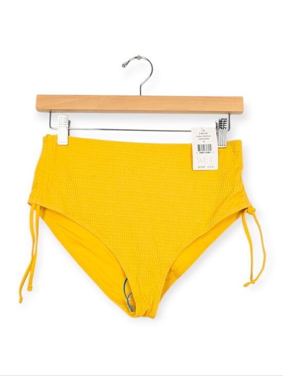 Wet Swimwear Other - WET Swimwear Sutton Swim Bottom M Saffron Yellow High Rise Bikini Bottom NWT